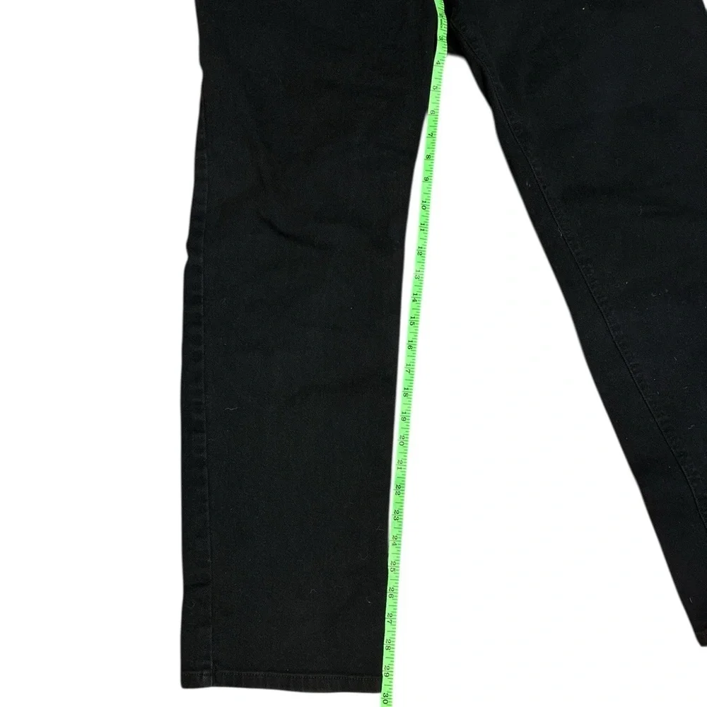 Ralph Lauren Black Straight Leg Jeans Size 16 Classic Fit Cotton